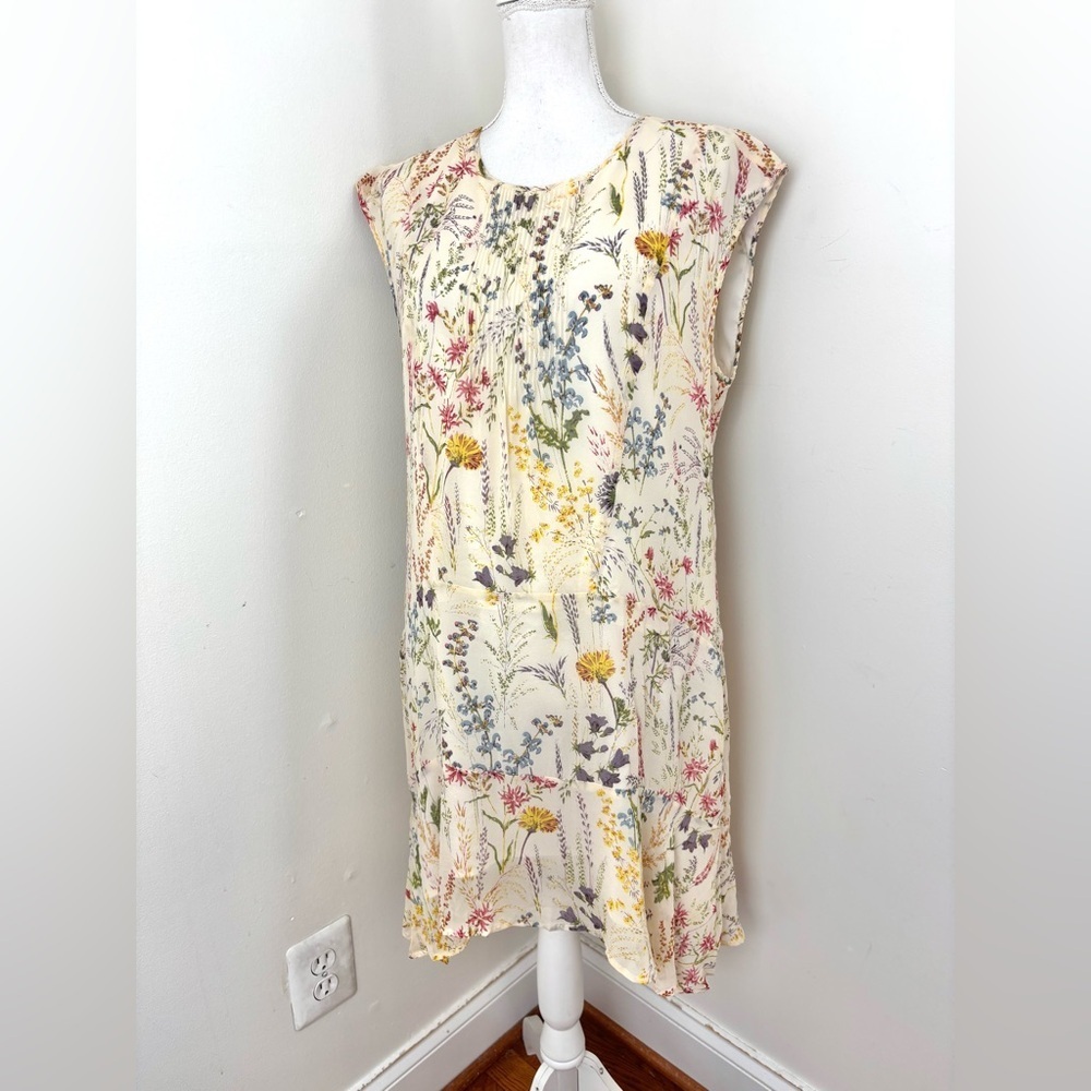 Madewell Garden Gate 100% Silk Dress Size 8